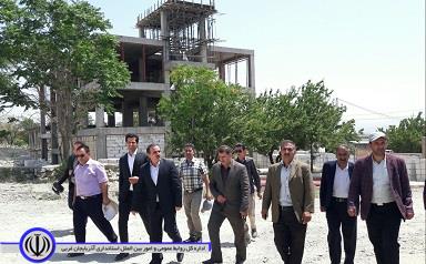 بازدید فرماندار از پروژه ساخت مدرسه شبانه روزی لاجان شهر