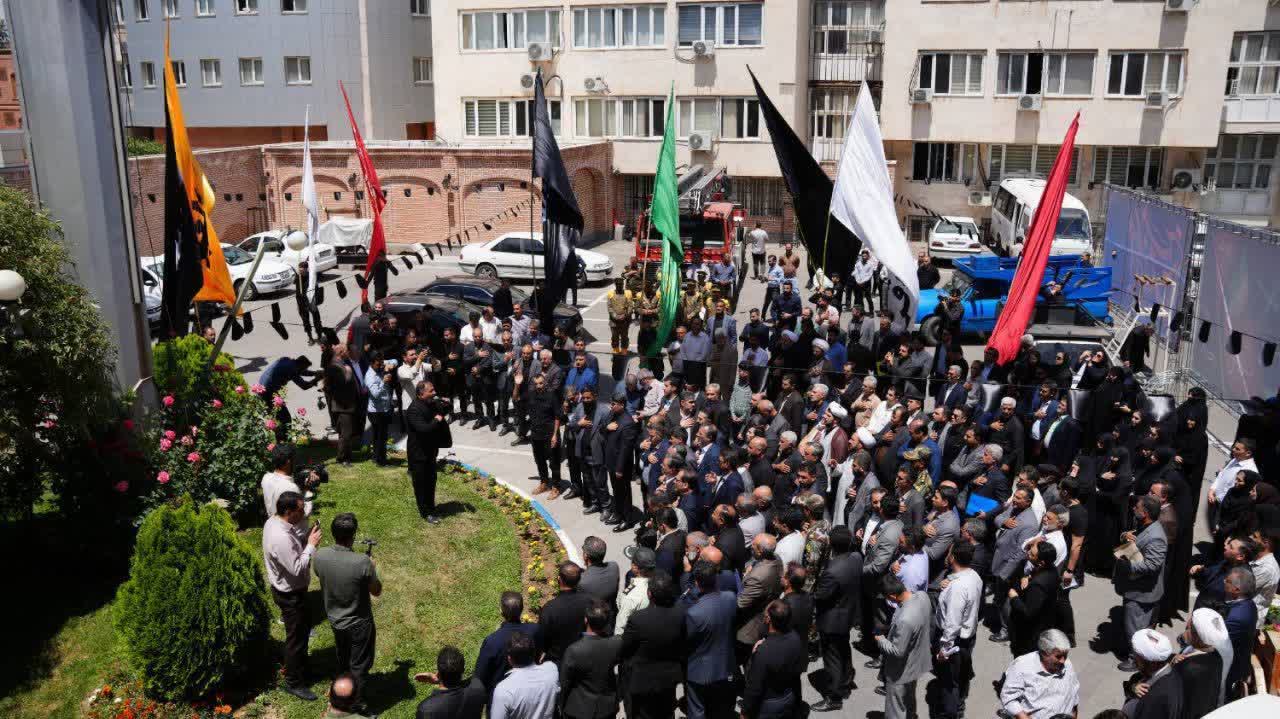 با حضور استاندار آذربایجان‌غربی انجام شد؛ اهتزاز پرچم حسینی در ارومیه همزمان با آغاز ماه محرم