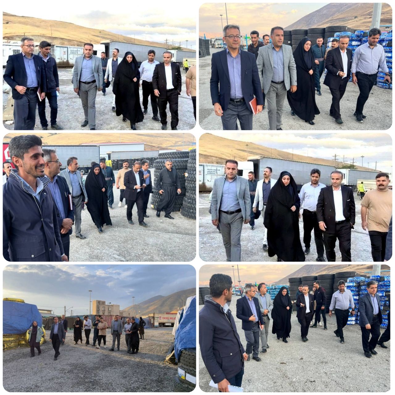 🔴 بازدید مدیرکل دفتر مقررات صادرات و واردات سازمان توسعه تجارت ایران از مرز تمرچین
